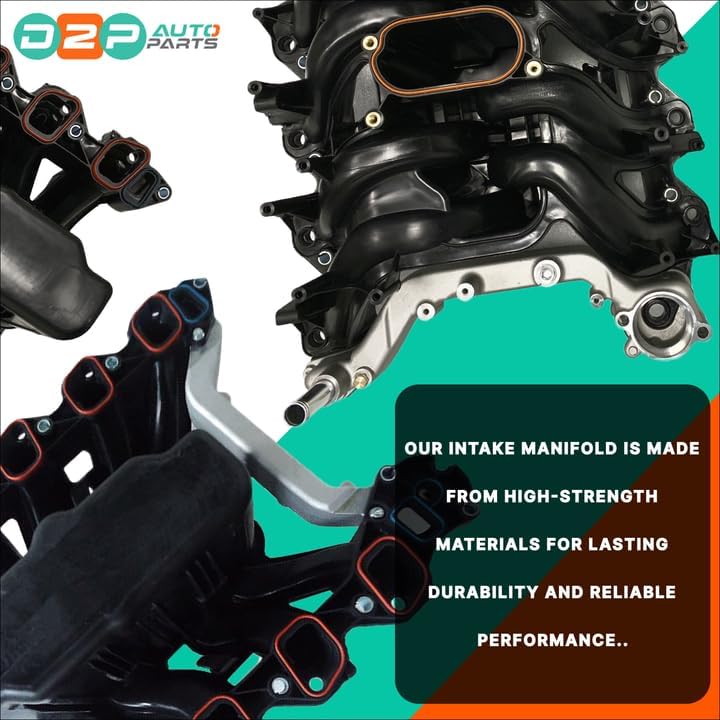 D2P Upper Intake Manifold With Gaskets Replacement | Compatible With 04-16 Ford Super Duty E350, 04-14 E150, E250, E450 | 5C2Z9424AA