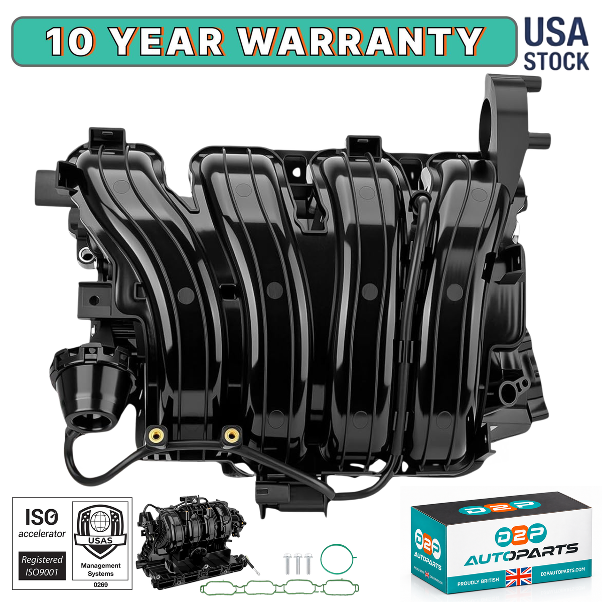 D2P Intake Manifold for Hyundai Sonata Tucson Kia Optima 2.4L | OEM Replacement 28310-2GGA0 283102GGA0