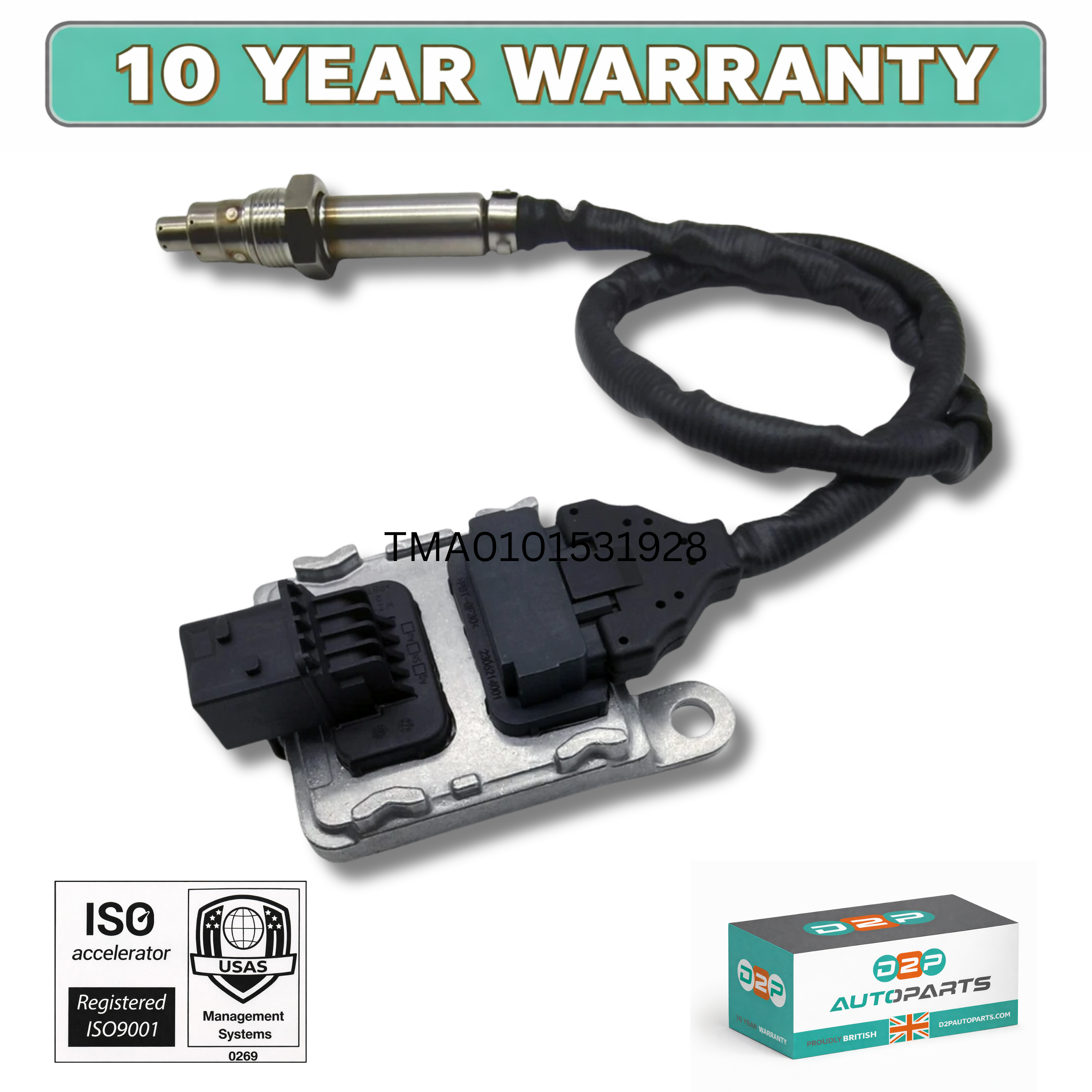 NOX Sensor A0101531928 For Mercedes-Benz Detroit Diesel Inlet DD13 DD15 DD16 12V OEM Quality Replacement - A0101531928