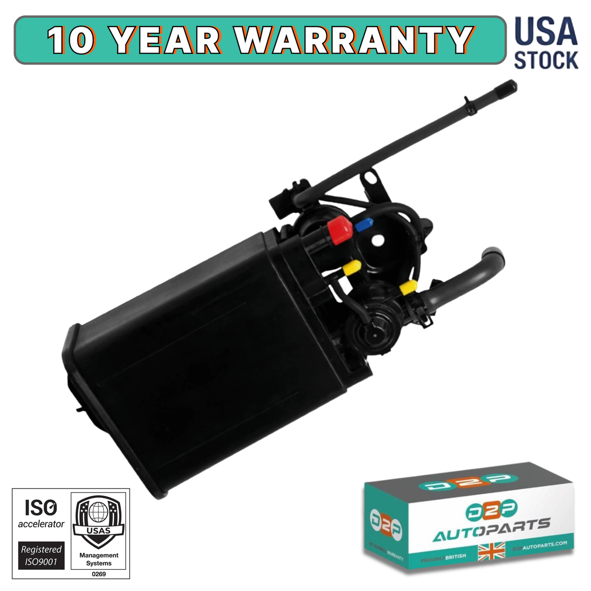 Fuel Evap Charcoal Vapor Canister for 2000-2004 Toyota Camry/Avalon/Solara OEM Replacement 7774006101