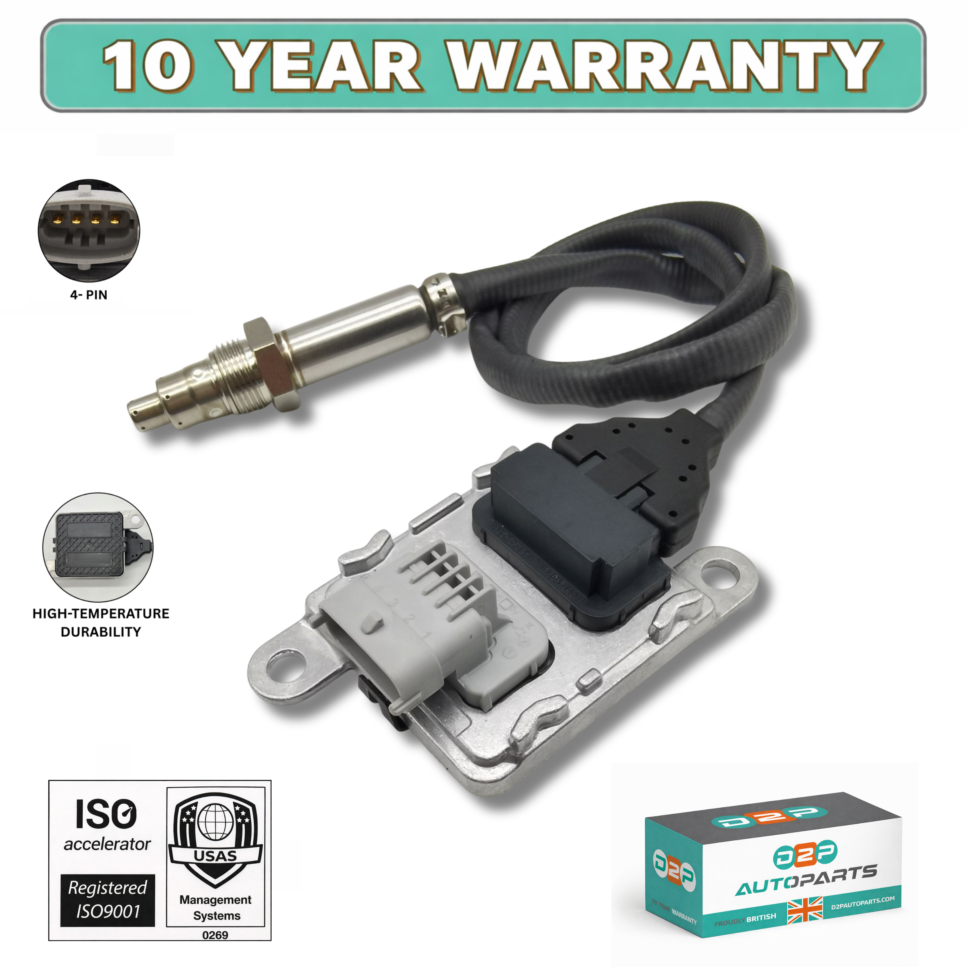 Inlet Nox Sensor for Mack MP7 MP8 Truck VNL VHD VNR CHU CXU 5WK97367 22303390