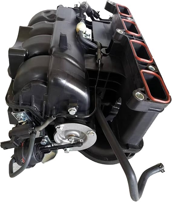 D2P Front Intake Manifold w/Gasket Replacement | Compatible With 13-16 Hyundai Santa Fe Sport L4 2.4L, 11-14 Sonata L4 2.4L, 11-15 Kia Optima L4 2.0L, 2.4L, 12-15 L4 2.4L | 283102G700