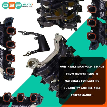 D2P Front Upper Engine Intake Manifold Kit Replacement | Compatible With 11-14 Ford E-150 - V8 4.6L, 11-14 E-250 - V8 4.6L, 09-10 F-150 - V8 4.6L, 09-10 Lobo - V8 4.6L | 9L3Z9424E