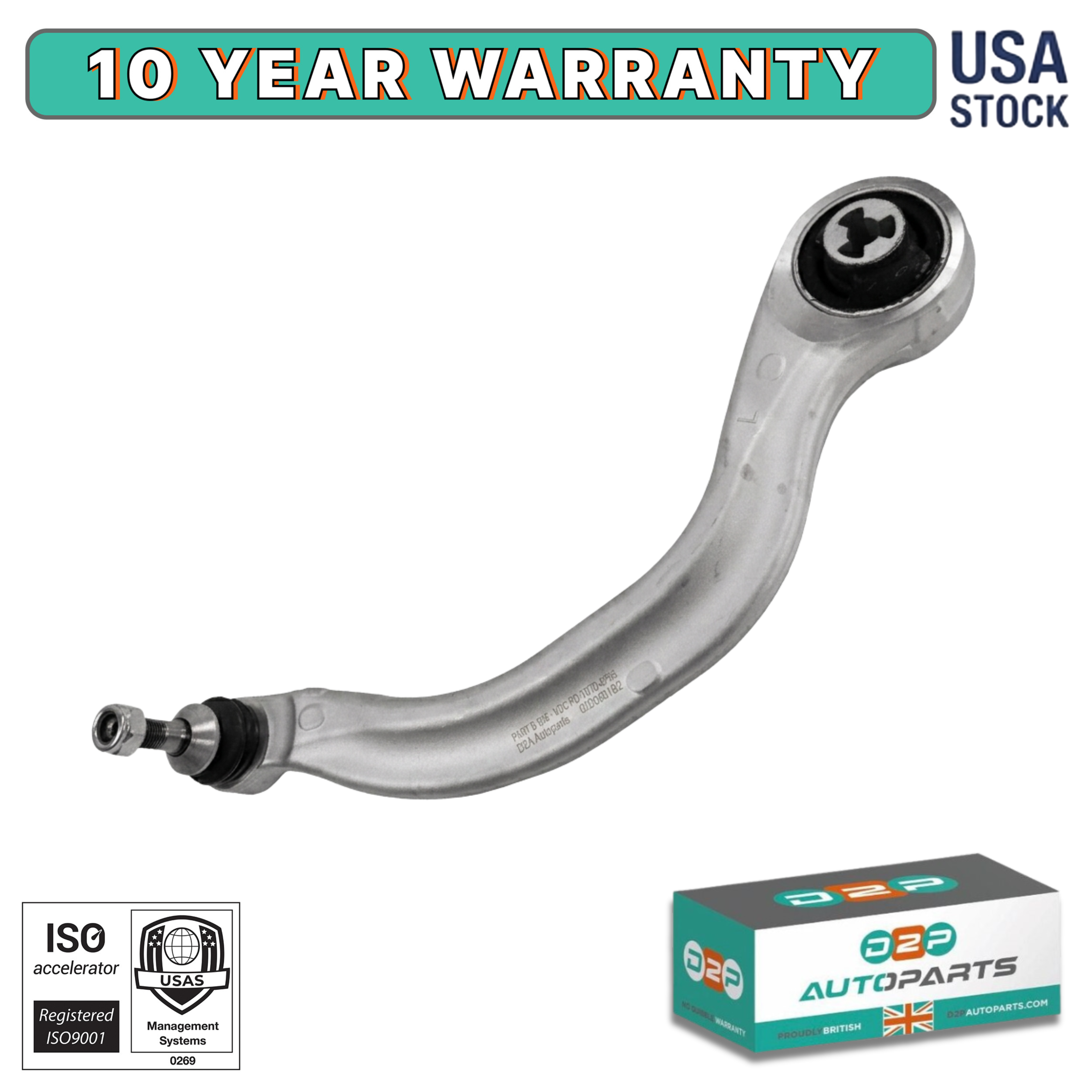 D2P Front Lower Left Forward Track Control Arm Ball Joint for Tesla Model 3, Model Y 104435400A