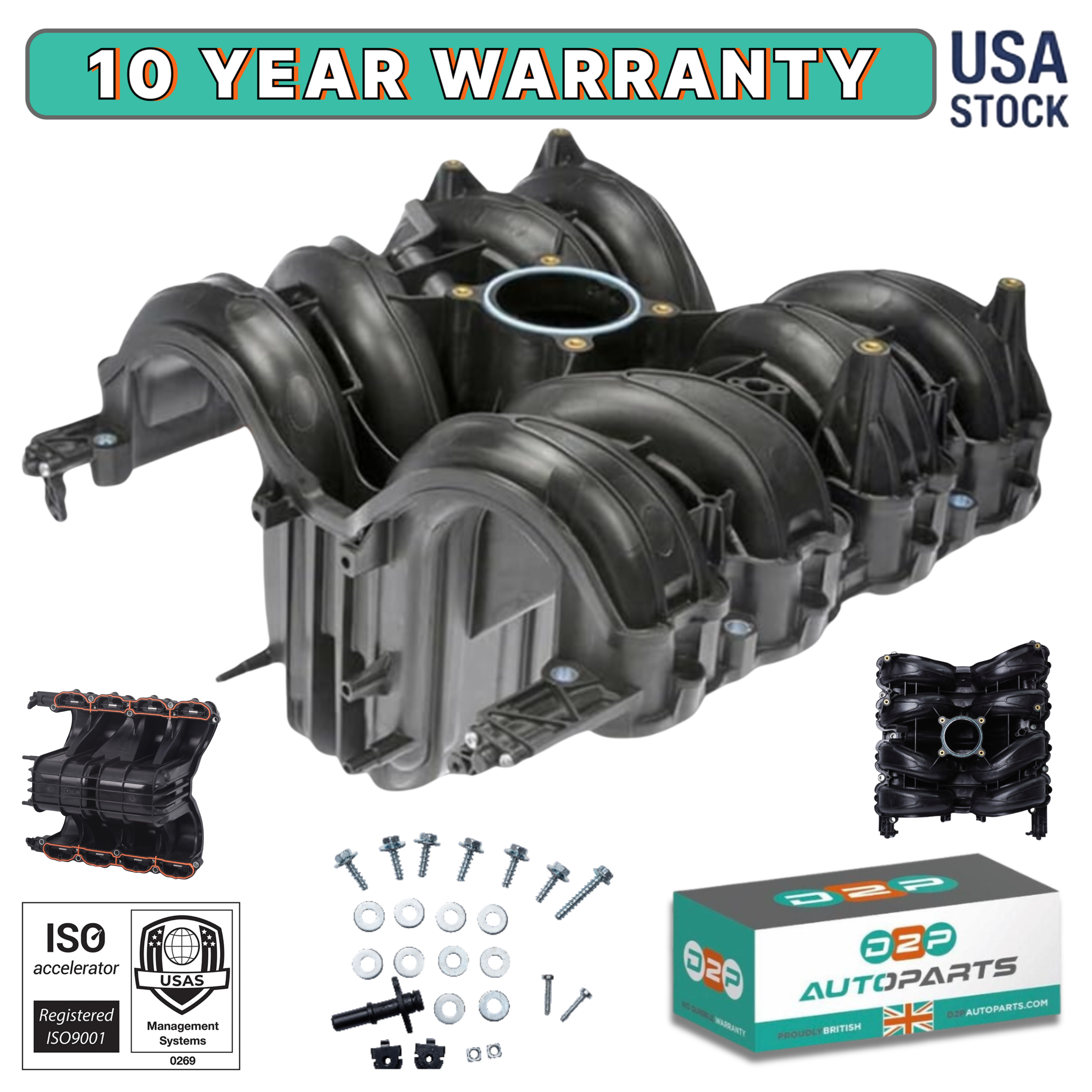 D2P Upper Intake Manifold for 04-08 Ford F-150 5.4L V8 | 3L3Z9424HA