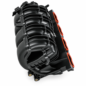 Angled rear view of intake manifold with port gaskets, replacement for Toyota 17120-25020 / 17120-F0020