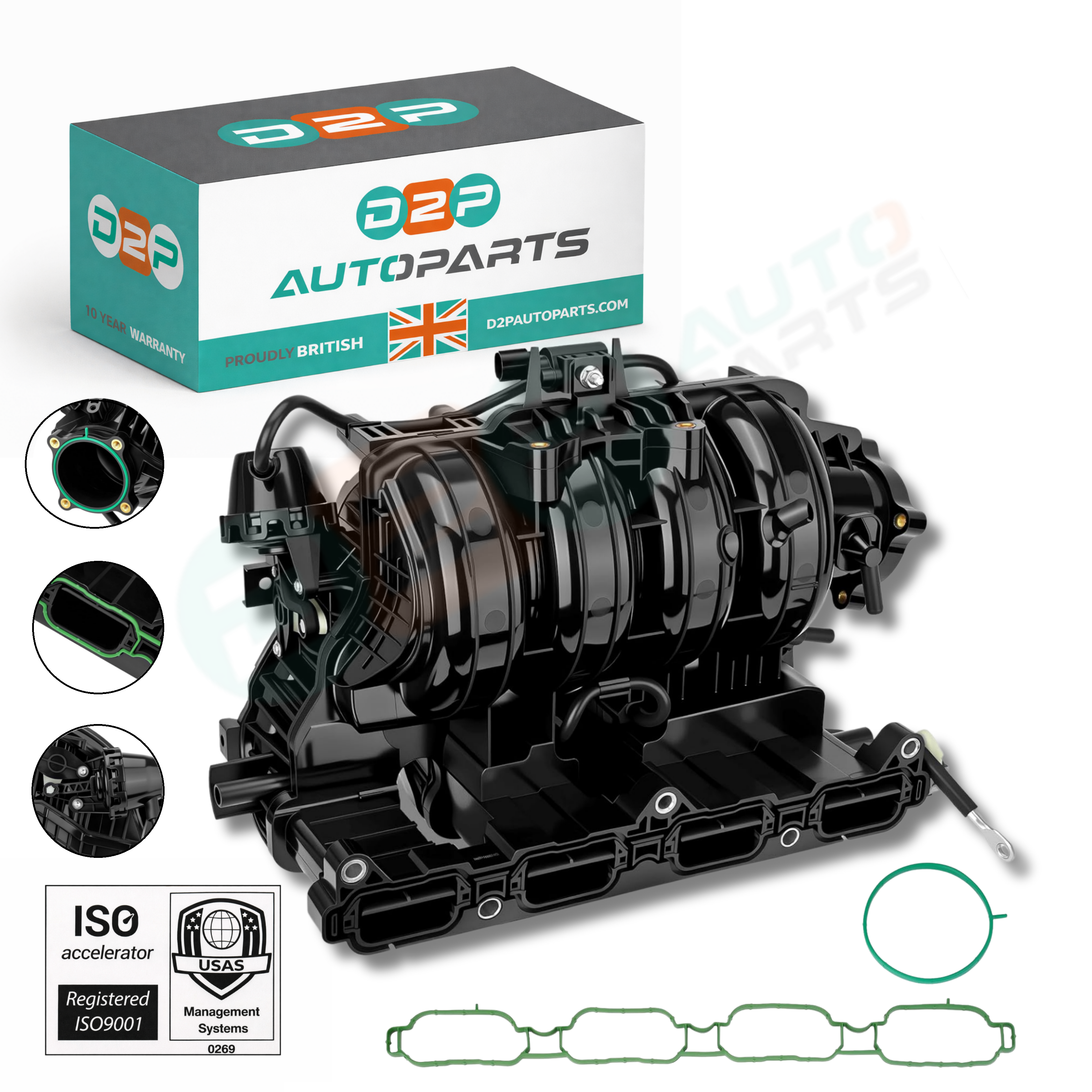 D2P Intake Manifold for Hyundai Sonata Tucson Kia Optima 2.4L | OEM Replacement 28310-2GGA0 283102GGA0